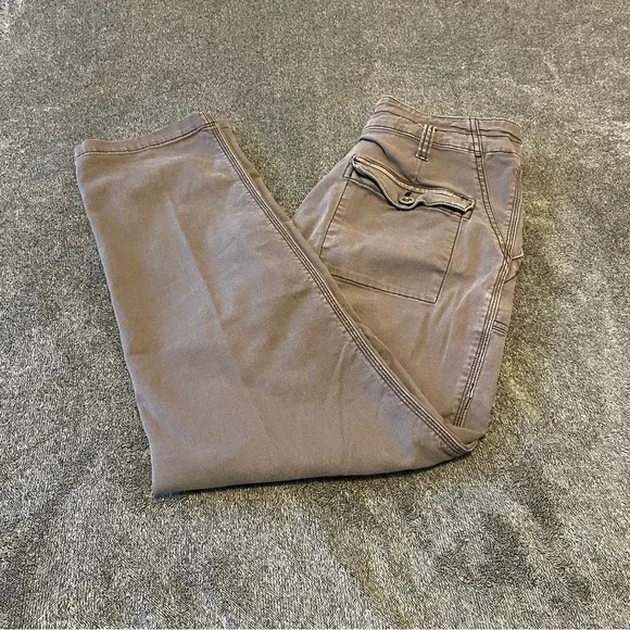 Anthropologie The Wanderer High-Rise Cargo Pants Grey Size 31 - Picture 5 of 14